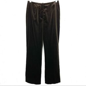 Bernard Zins Velvet Mini Polka Dot Dress Pants Brown Size XS